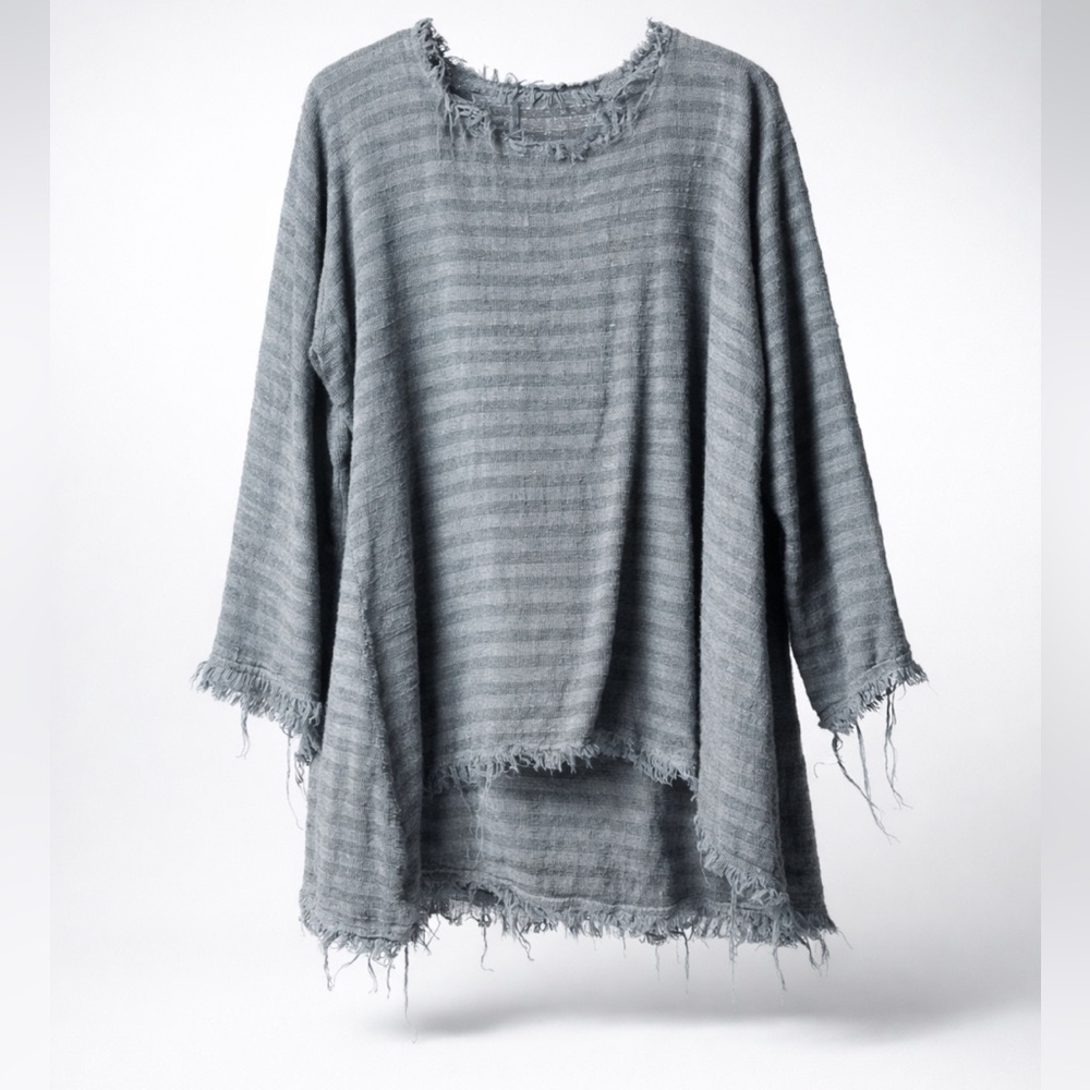 Ajjaya brand - Black Netted Cotton Top - Unisex